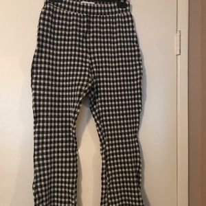 Urban Outfitters Checkered Fitted Flare Pants